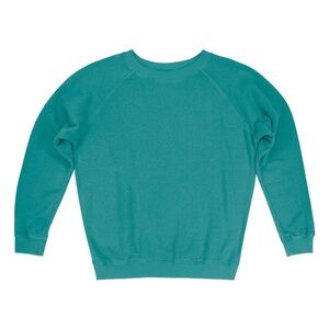 Jungmaven Bonfire Hemp & Organic Cotton Sweatshirt size S Unisex in Teal NWT